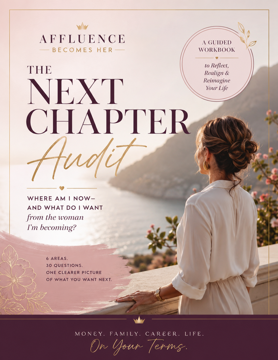 Cover of The Next Chapter Audit guided workbook by Affluence Becomes Her